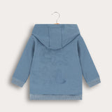 קפוצ'ון בייבי עם כיסים - כחול
