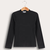 חולצת חצי גולף - שחור