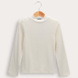 חולצת חצי גולף - שמנת