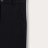 Long skinny jersey pants - black