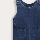 Long denim overalls - dk. blue