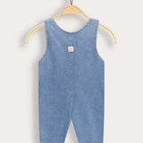 Long denim overalls - blue