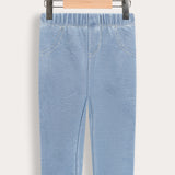 Long denim tights - blue