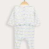 Babygro Striped with Ship Embroidery - Yellow