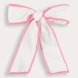 Rivet brooch with passepartout - pink