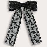 סיכת סרט תחרה - שחור