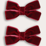 סיכת קטיפה מיני - בורדו