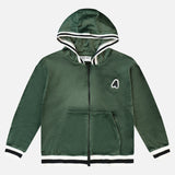 עליונית קפוצ'ון קטיפה ריב - ירוק