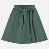 חצאית ריב עם קשירה - ירוק