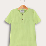 Waffle shirt S.K. - Apple
