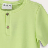 Waffle shirt S.K. - Apple