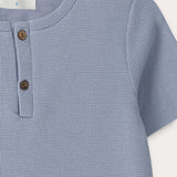 Waffle shirt S.K. - blue