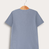 Waffle shirt S.K. - blue