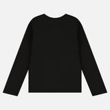 חולצת בייסיק ריב - שחור