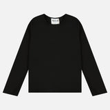 חולצת בייסיק ריב - שחור