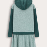 שמלת סריג קפוצ'ון - מנטה