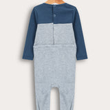 בייביגרו סריג בשילוב ריב - תכלת