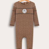 בייביגרו סריג עם סמל - חום