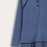 שמלת קומות ריב - כחול