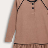 שמלת קומות ריב - בז'