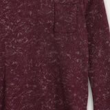 חולצת ריב עם כיס - בורדו