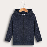 חולצת ריב עם קפוצ'ון - נייבי