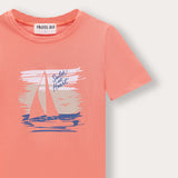 חולצה עם דפוס אוניה - כתום
