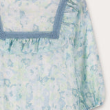 שמלת קומות פרחונית - מנטה