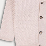 קרדיגן סריג עם כפתורים - שמנת