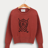 סוודר מועדון גולף - בורדו