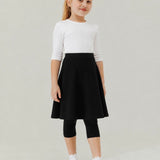 Girls' 3/4 Tights - Black