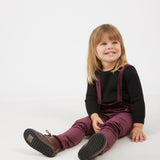 מכנסי קטיפה עם שלייקס - בורדו