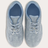 סניקרס עם שרוכים וסקוטש - תכלת