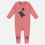 בייביגרו עם הדפס - ורוד עתיק