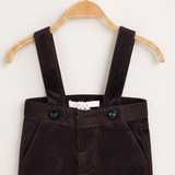 מכנס קטיפה עם כתפיות - סגול | תינוקות בנים | קידישיק | תמונה 2