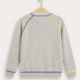 סוודר פוספול צבעוני - Gray-small artw