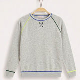 סוודר פוספול צבעוני - Gray-small artw