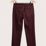 מכנס קטיפה טקסטור - בורדו
