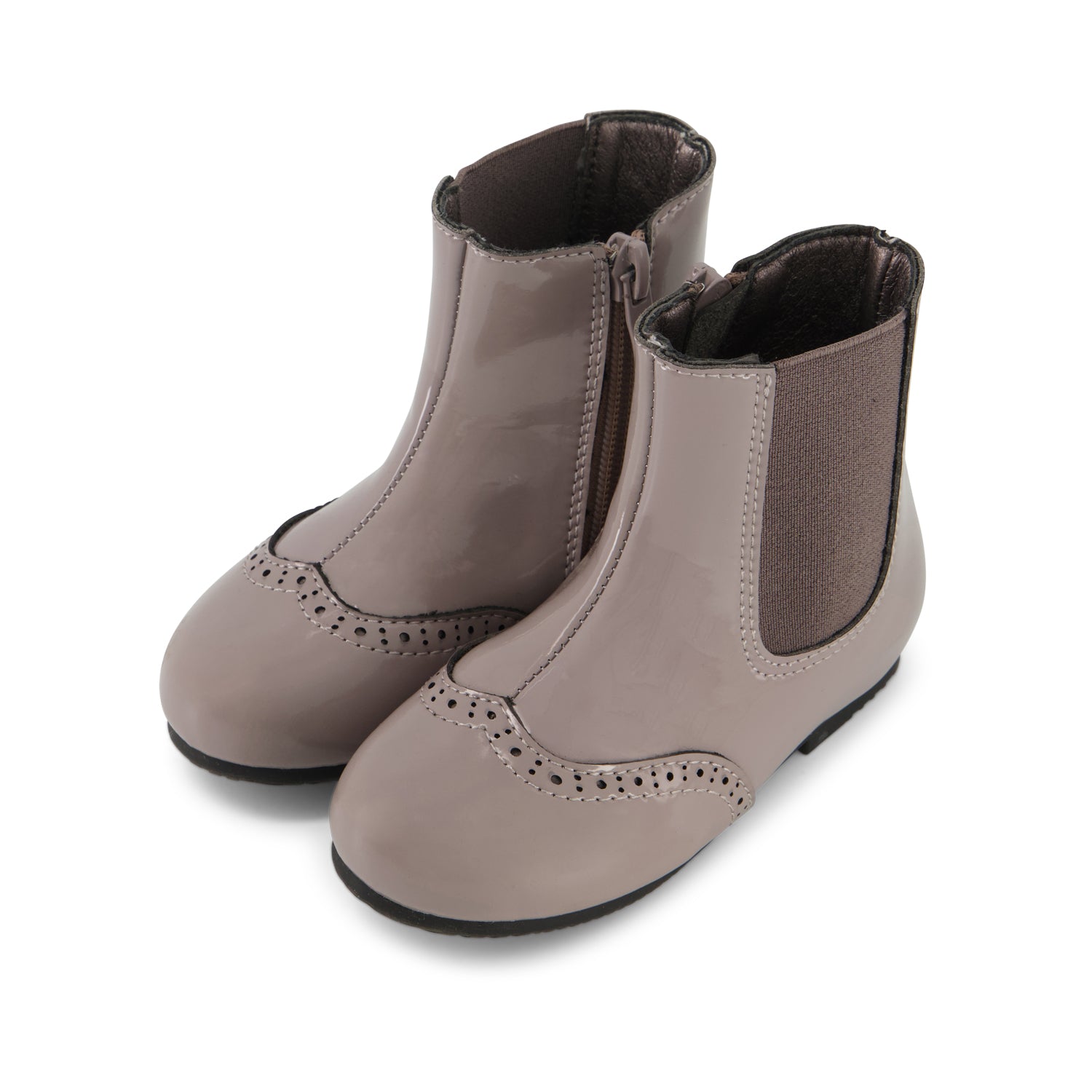 מגפים קלאסי שבת - taupe patent 27