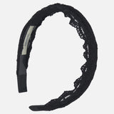 קשת מבד תחרה - שחור