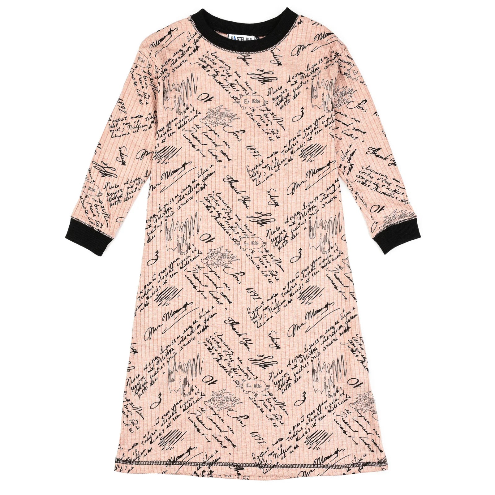 כתונת ריב כיתובים - ורוד 18