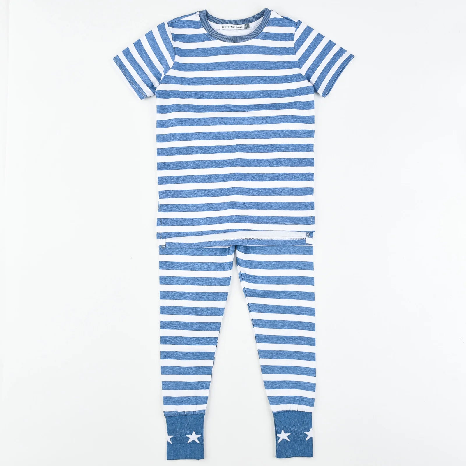 פיג`מה ק.א פסים אתר - DENIM 12