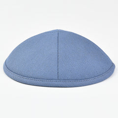 כיפה טקסטורת אריג - כחול