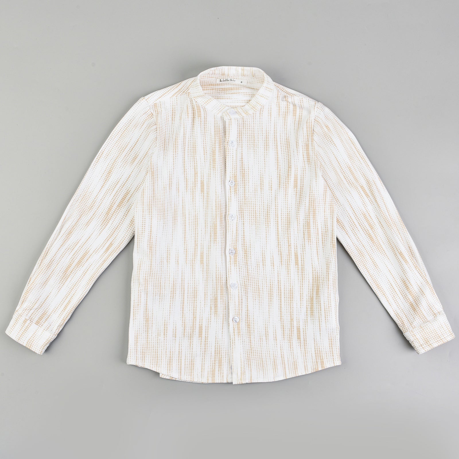 חולצת מודל מודפסת ש.א - בז׳ 12