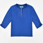 חולצה עם כפתורים - royal blue 20