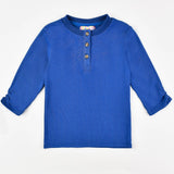 חולצה עם כפתורים - royal blue 20