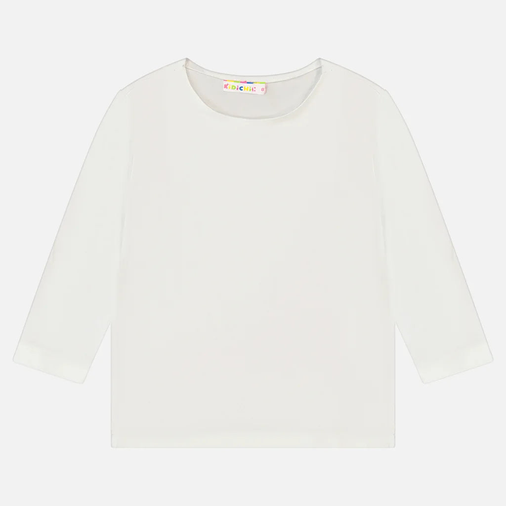 חולצת בסיס 3/4 מודל - Milk 18