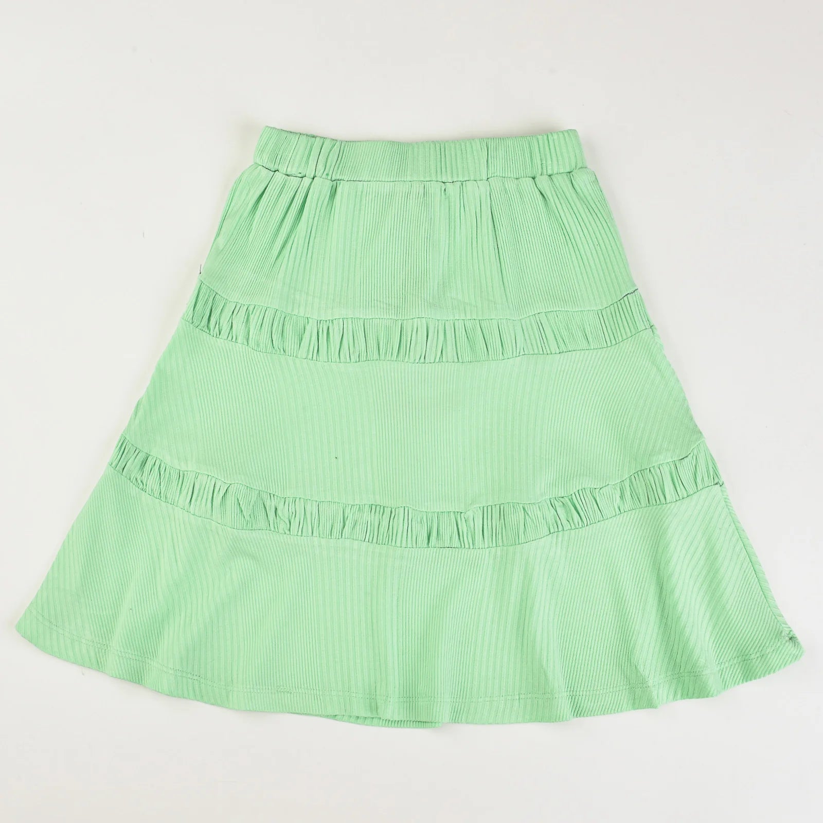 חצאית קומות ריב - neon green 20