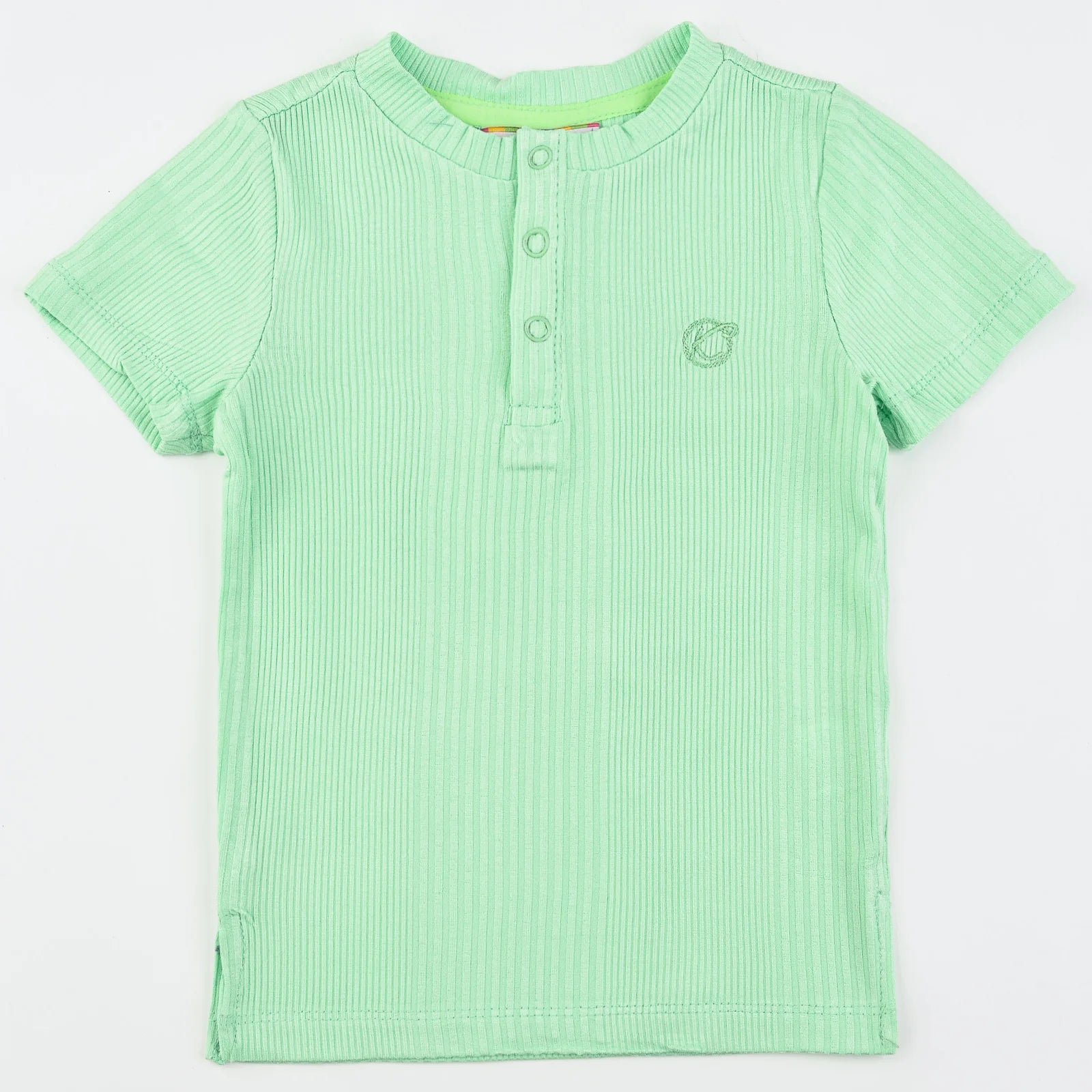 חולצת בסיס צבעונית שרוול קצר  - neon green 18-24