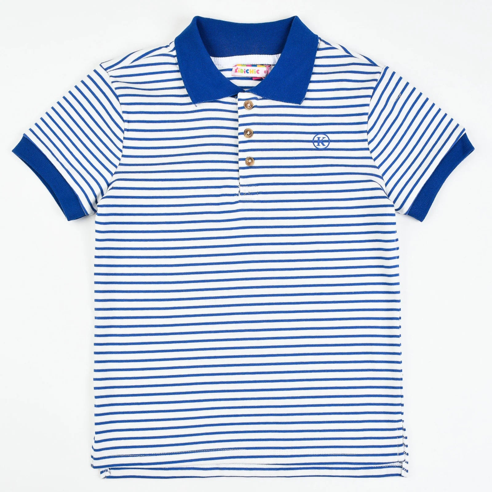 חולצה פסים ש.ק - royal blue 16